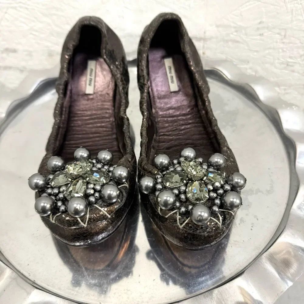 Miu Miu Luxury Ballerina Shoes